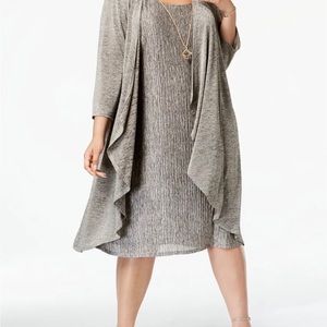 R&M Richards plus size dress set NWT